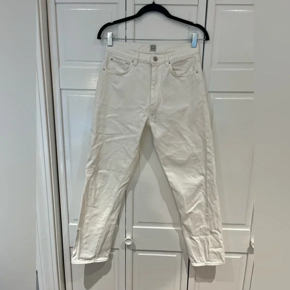 EUC Toteme Twisted Seam Denim Jeans in Off-White *new, still on website* - Picture 4 of 10